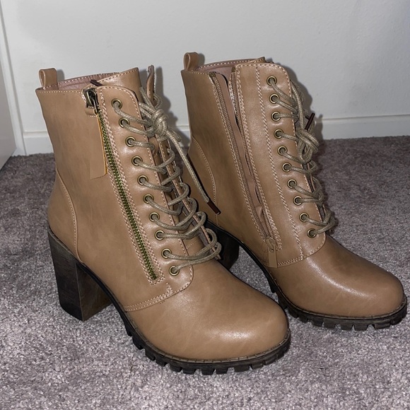 Forever 21 Shoes - Brown Boot Heels